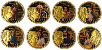 Nederland. Set of 8 medals Dutch Key-Princesses of