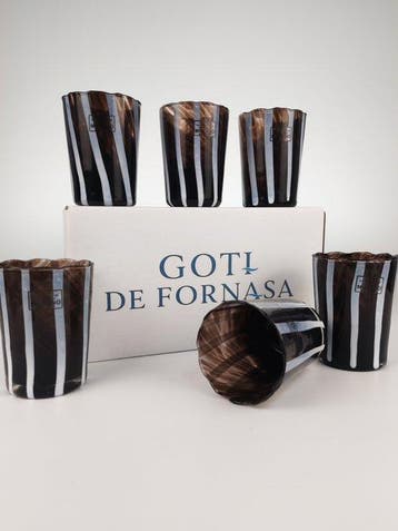 LAGUNA - Drinkservies (6) - Muranoglas - 6 GOTI RIGADIN