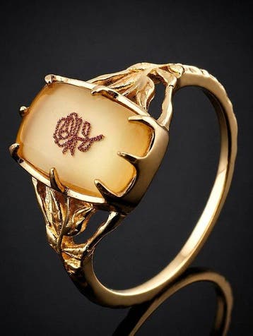 Bague en citrine taille coussin - Argent sterling 925 -