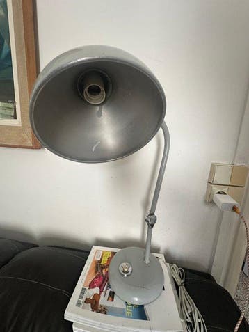 Lamp - gelakt metaal - Industriële bureaulamp
