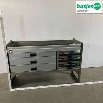 Aluca bedrijfswageninrichting 1500x520x950mm (3155), Verzenden, Gebruikt