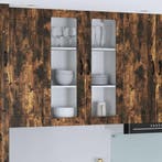 vidaXL Keukenkast aan de muur Lucca Gerookt eiken 80 x 31 x, Huis en Inrichting, Verzenden, Nieuw