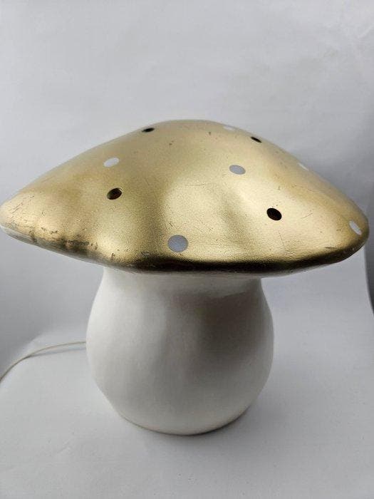 Heico - Lampe - Plastique - Lampe champignon vintage, Antiquités & Art, Art | Objets design