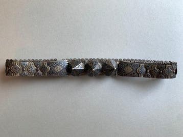 Zilveren niello-riem - 842 g - Zilver - Rusland - Begin 20e