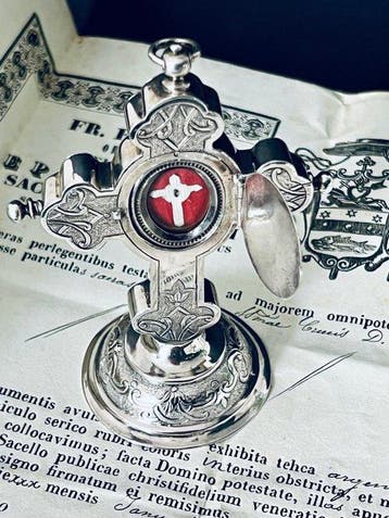 Reliekhouder - .813 zilver - 1800-1850 - Altaar met
