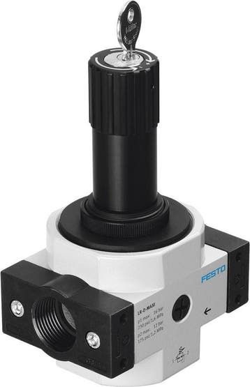 Festo Drukregelaar G1/4 0.5-7bar 2200l/min Midi - 194632, Verzenden