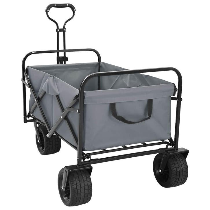 vidaXL Opvouwbare Handtrolley Grijs 89 x 63 x 96 cm, Bricolage & Construction, Outillage | Outillage à main, Envoi