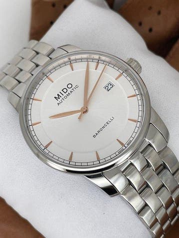 Mido - Baroncelli Automatic - M8600.4.10.1 - Homme -, Handtassen en Accessoires, Horloges | Heren, Nieuw