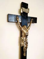 Antiek Crucifix - .835 zilver - 1850-1900, Antiek en Kunst
