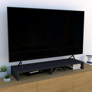 Henor Tv-standaard 115cm Grafiet | Retour deal | 54% korting, Gebruikt, 100 tot 150 cm, Verzenden, Minder dan 100 cm