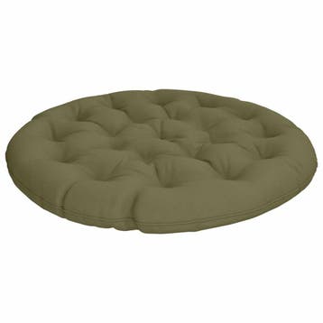vidaXL Papasan Stoel Kussen VIANEN 100% Polyester Olijfgroen, Huis en Inrichting, Verzenden, Nieuw