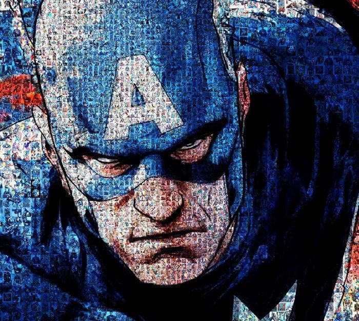 David Law - Captain America II, Antiek en Kunst, Kunst | Designobjecten