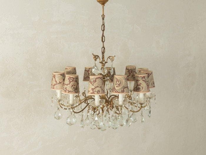 Kroonluchter - Kristal, Messing, Textiel, Antiek en Kunst, Curiosa en Brocante