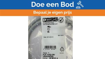 Bieden: Phoenix FLK-14-EZ-DR-100 Industrial Interface Cable, Ophalen of Verzenden, Nieuw
