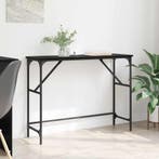 vidaXL Wandtafel Zwart Eiken 100 x 32 x 75 cm Bewerkt hout, Verzenden, Nieuw