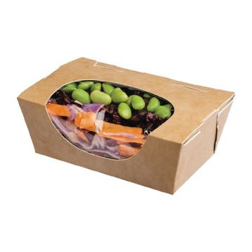 Saladebakken | Composteerbaar Karton | 500ml | 500 stuks |, Verzenden, Nieuw in verpakking