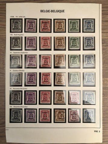 België 1938/1939 - préo - COB entre le no PRE 333 et le no