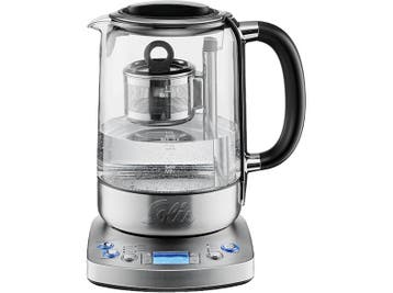 Solis -  Theemaker - Waterkoker (type 5518) - Zilver, Elektronische apparatuur, 1 tot 2 liter, Verzenden, Nieuw