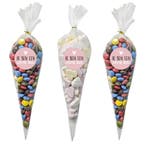 Fako Bijoux - 50x Cellofaan Puntzakken 30x16cm + 60 Stickers, Diversen, Cadeauverpakkingen, Verzenden, Nieuw