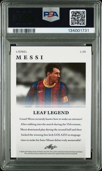 2024 Leaf Lionel Messi #L-05 Enige exemplaar/uniek