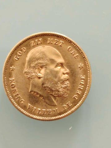 Nederland. Willem III. 10 Gulden 1876, Postzegels en Munten, Munten | Nederland
