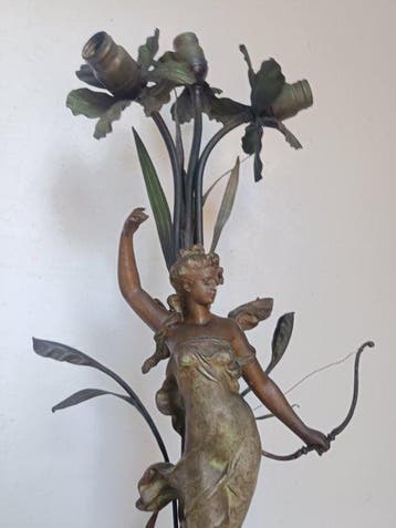 sculptuur, Diana - 72 cm - Zinklegering