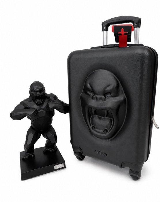 Richard Orlinski (1966) - Gorille black Edition & Valise, Antiquités & Art, Art | Objets design