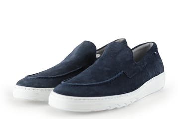 Floris van Bommel Instappers in maat 41 Blauw, Overige typen, Floris van Bommel, Zo goed als nieuw, Verzenden