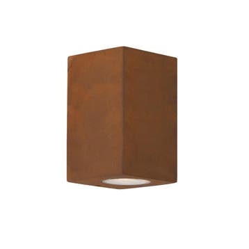 Wandverlichting modern Geo Muurlamp Corten Buitenverlichting, Tuin en Terras, Verzenden, Nieuw