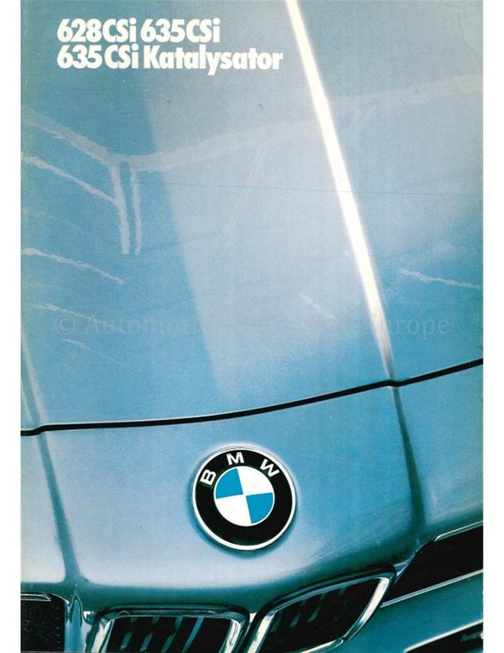 1986 BMW 6 SERIE BROCHURE DUITS, Boeken, Auto's | Folders en Tijdschriften