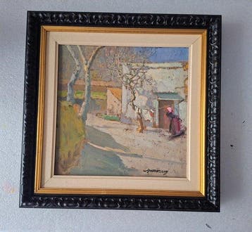 Ludovico Tommasi (1866-1941) - Contadina e vestiario al