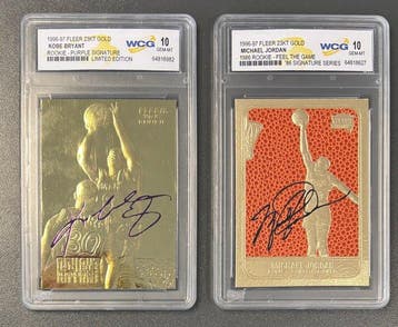 1996/97 Fleer 23KT Gold Kobe Bryant, Michael Jordan Rookie -, Nieuw