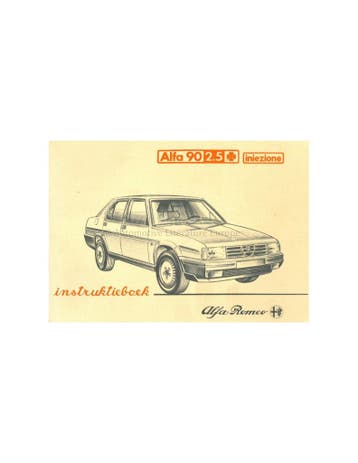 1984 ALFA ROMEO 90 QV 2.5 INIEZIONE INSTRUCTIEBOEKJE NEDER.., Ophalen of Verzenden