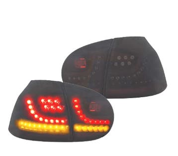FEUX ARRIÈRE LED VOLKSWAGEN VW GOLF 5 03-08 DYNAMIQUE FUMÉ, Verzenden