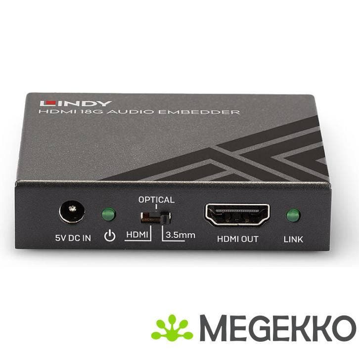 Lindy 38203 HDMI audio embedder Zwart, Informatique & Logiciels, Pc & Câble réseau, Envoi