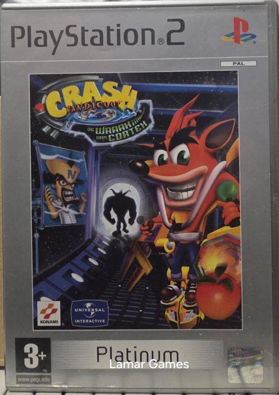 Crash Bandicoot The Wrath of Cortex Platinum (ps2 used game), Consoles de jeu & Jeux vidéo, Jeux | Sony PlayStation 2, Enlèvement ou Envoi