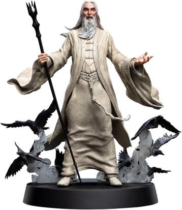 Saruman PVC beeld 26cm - retour deal, weg is weg!, Verzenden, Beeldje of Buste