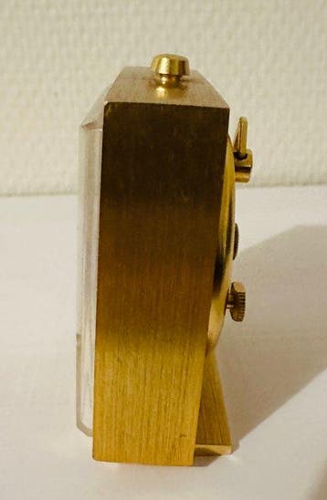 Horloge de bureau - Jaeger-LeCoultre - Laiton, Plaqué or -
