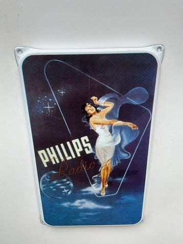 Philips - Philips Radio - Reclamebord - Emaille, Metaal