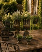 Sculptuuur voor buiten, Exclusieve “Aged Metal” tuinset –