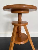 Kruk - Hout - Vintage draaikruk