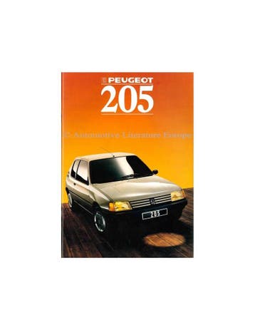 1988 PEUGEOT 205 BROCHURE NEDERLANDS, Nieuw