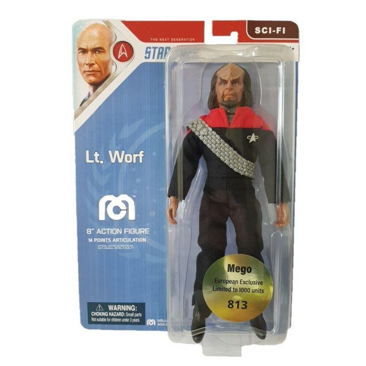 Star Trek The Next Generation Action Figure Lt. Worf 20 cm, Verzamelen, Film en Tv, Nieuw, Ophalen of Verzenden