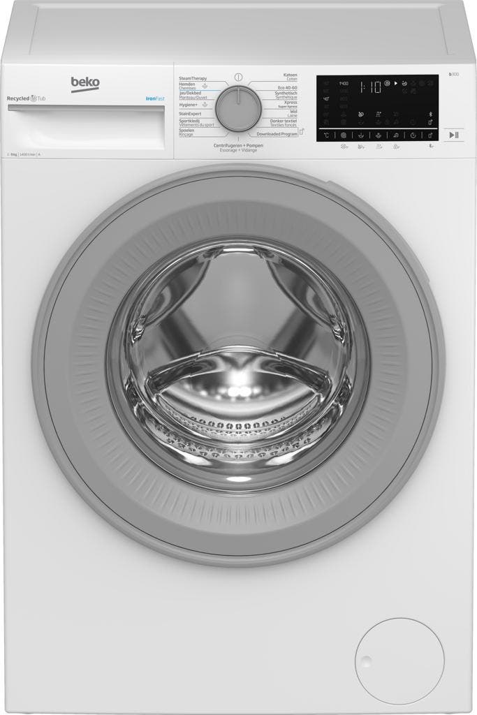 Beko B3WT5941WS - Wasmachine - 9 kg - 1400 tpm - SteamCure -, Electroménager, Lave-linge, Enlèvement ou Envoi