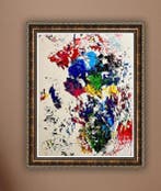 Artdanaux (Danaux Julien) - Abstract Flowers, Antiek en Kunst
