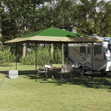 vidaXL Luifel Tent 395 x 395 x 251 cm Groen Stof, Verzenden, Nieuw