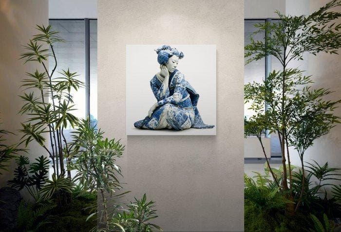 NYX (XX) - Silent Bloom – Porcelain Grace & Timeless, Antiquités & Art, Art | Objets design
