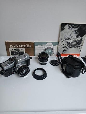 Minolta SRT 101 35mm SLR Camera - Bundled with MC Rokkor-PF