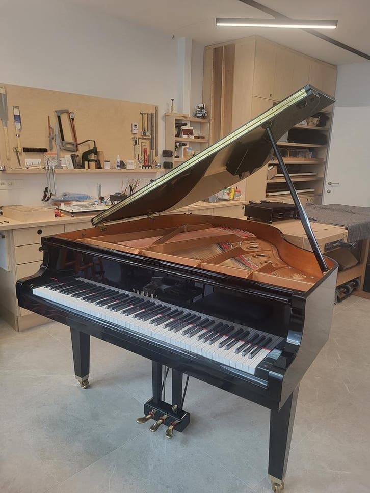 Yamaha GB1 vleugel, Muziek en Instrumenten, Piano's, Hoogglans, Zwart, Zo goed als nieuw, Vleugel