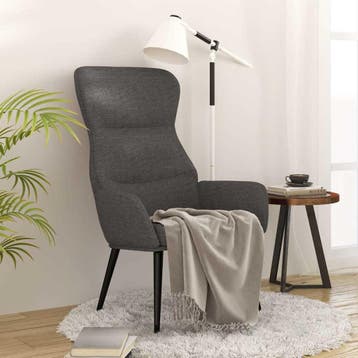vidaXL Relaxstoel stof donkergrijs, Verzenden, Nieuw